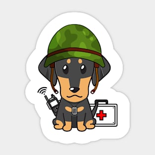 Medic Dachshund Sticker